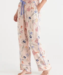 Winter Bloom Floral Pyjama Pant - Pink