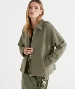 Zip Front Collared Jacket