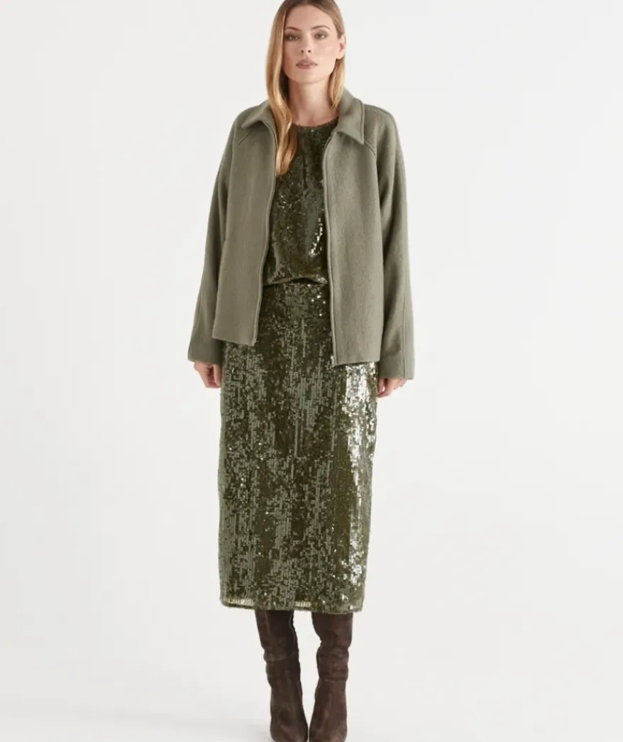 Zip Front Collared Jacket
