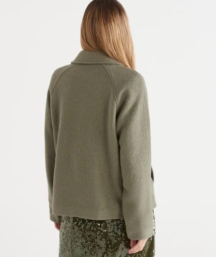 Zip Front Collared Jacket